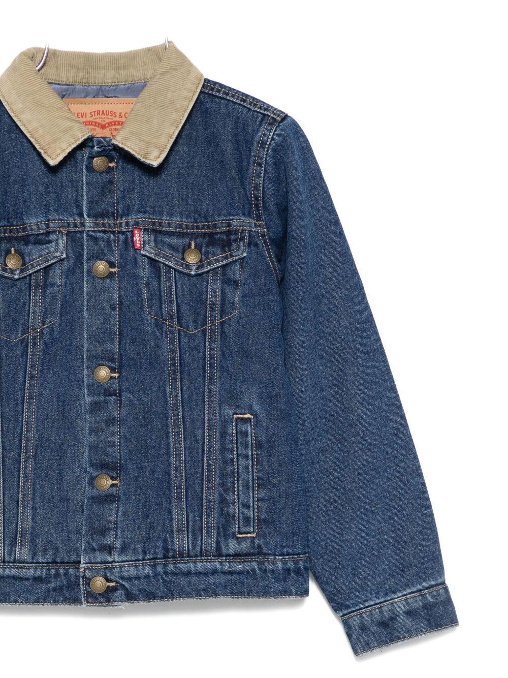 LEVIS Giacca in denim con colletto a coste
