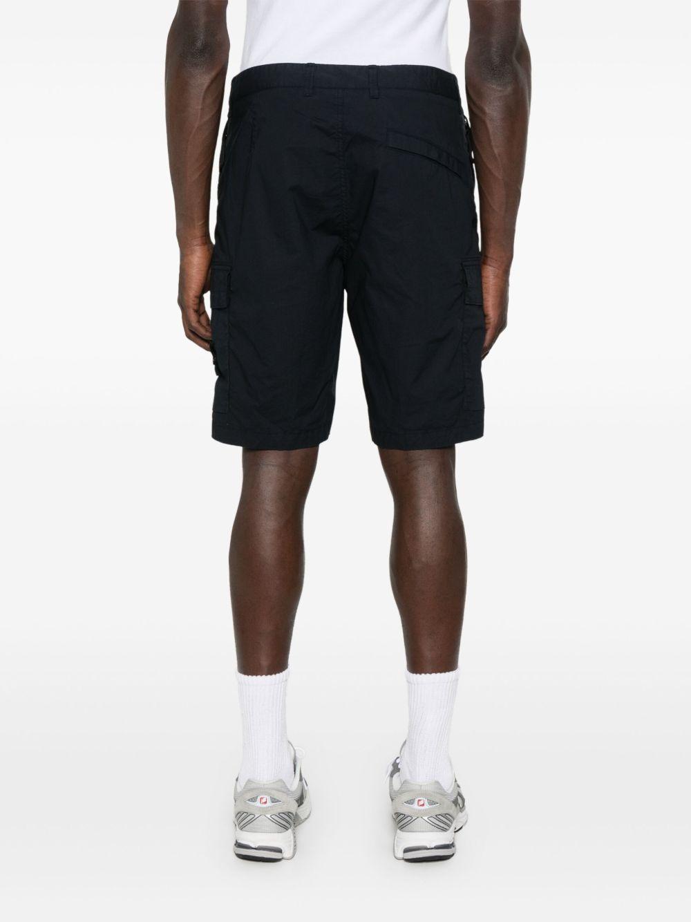STONE ISLAND Shorts in cotone elasticizzato blu navy