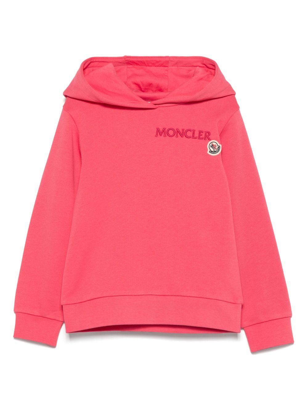MONCLER Felpa con cappuccio e logo