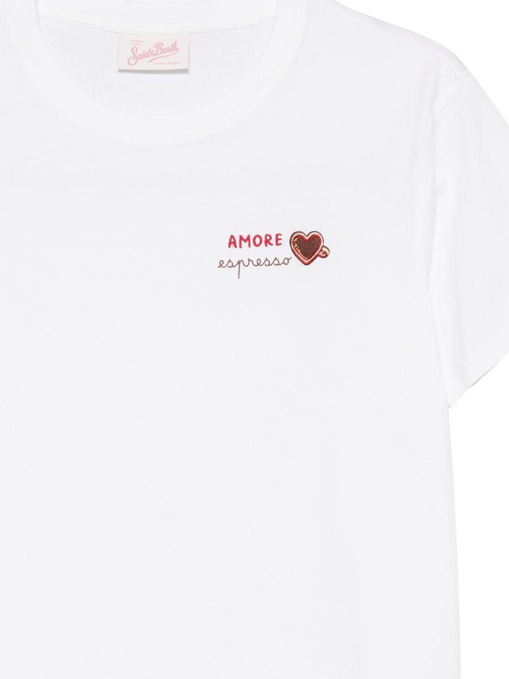 MC2 SAINT BARTH T-shirt Emilie in cotone bianco