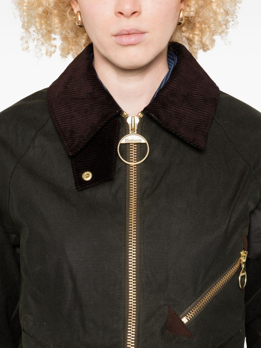 BARBOUR Giacca Arlene in cotone verde