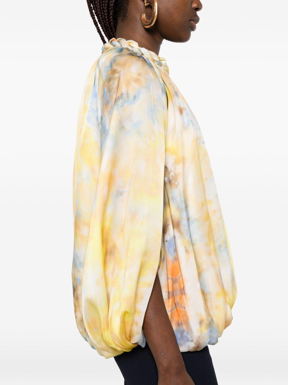 ZIMMERMANN Blusa con grafica floreale multicolore