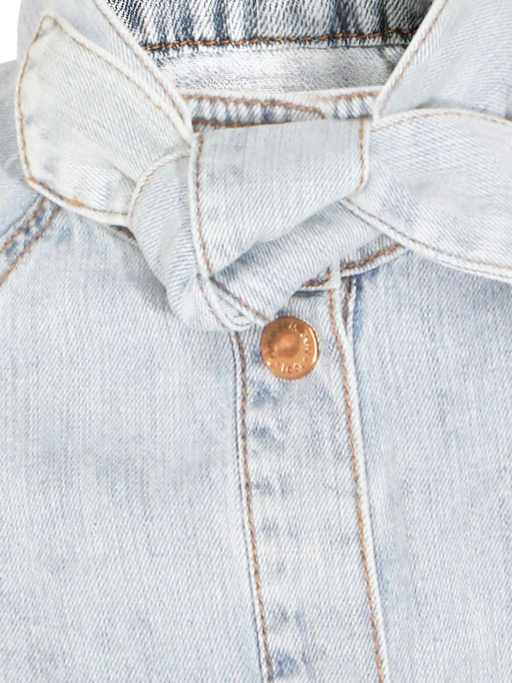 ZIMMERMANN Camicia a maniche corte effetto jeans