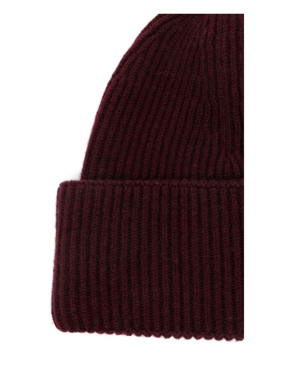 AMARANTO Wool blend beanie hat