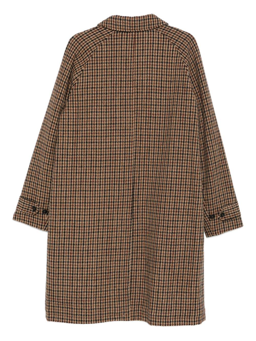 SEBAGO Cappotto marrone pied de poule