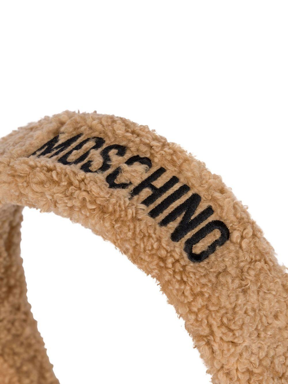 MOSCHINO Cerchietto teddy con logo
