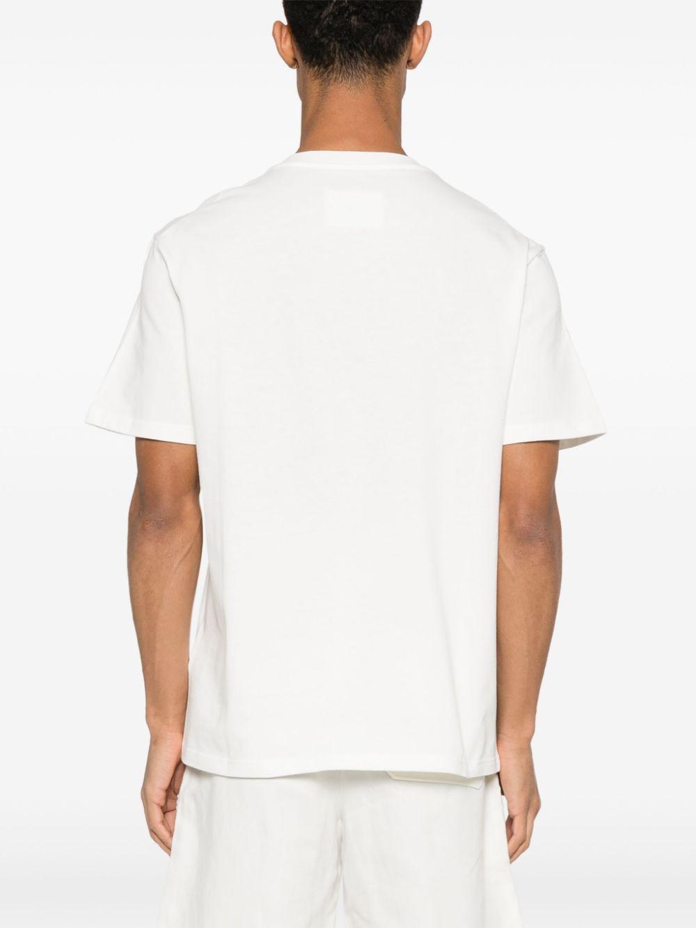JIL SANDER T-shirt bianca con stampa del logo