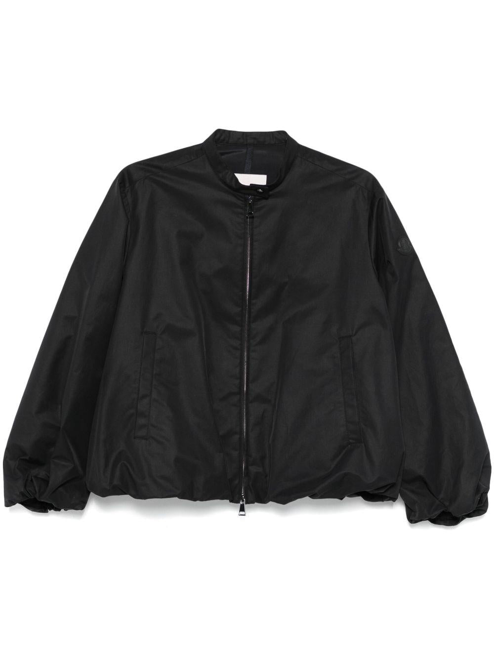 MONCLER Bomber nero tecnico con zip