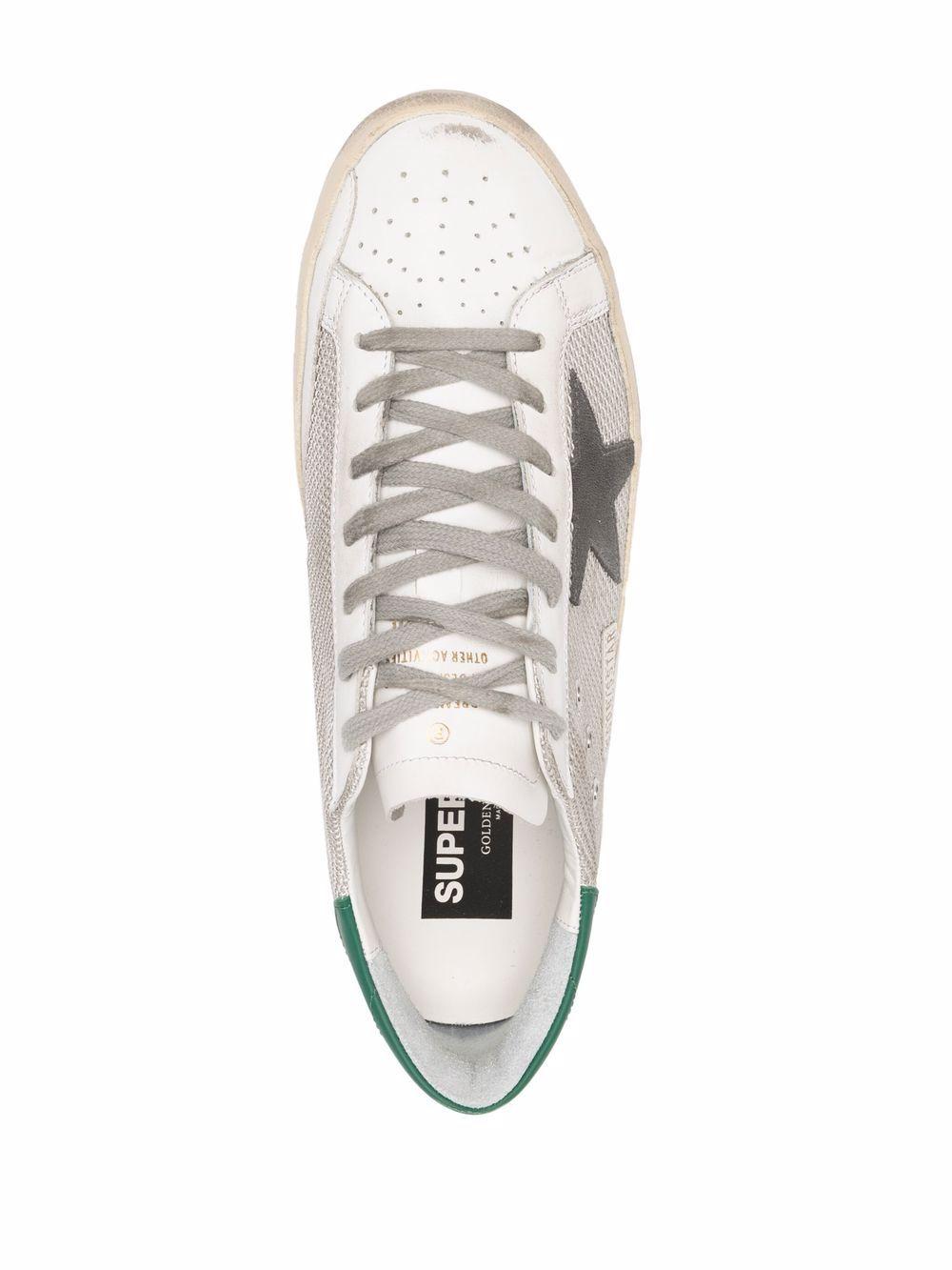 GOLDEN GOOSE Sneakers 'Super-Star' verdi e grigie