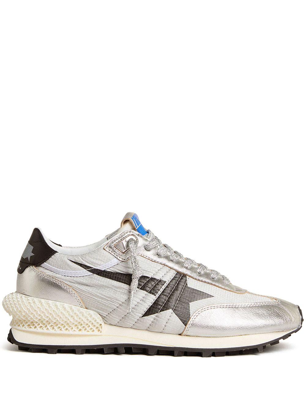 GOLDEN GOOSE Sneakers in pelle argentata