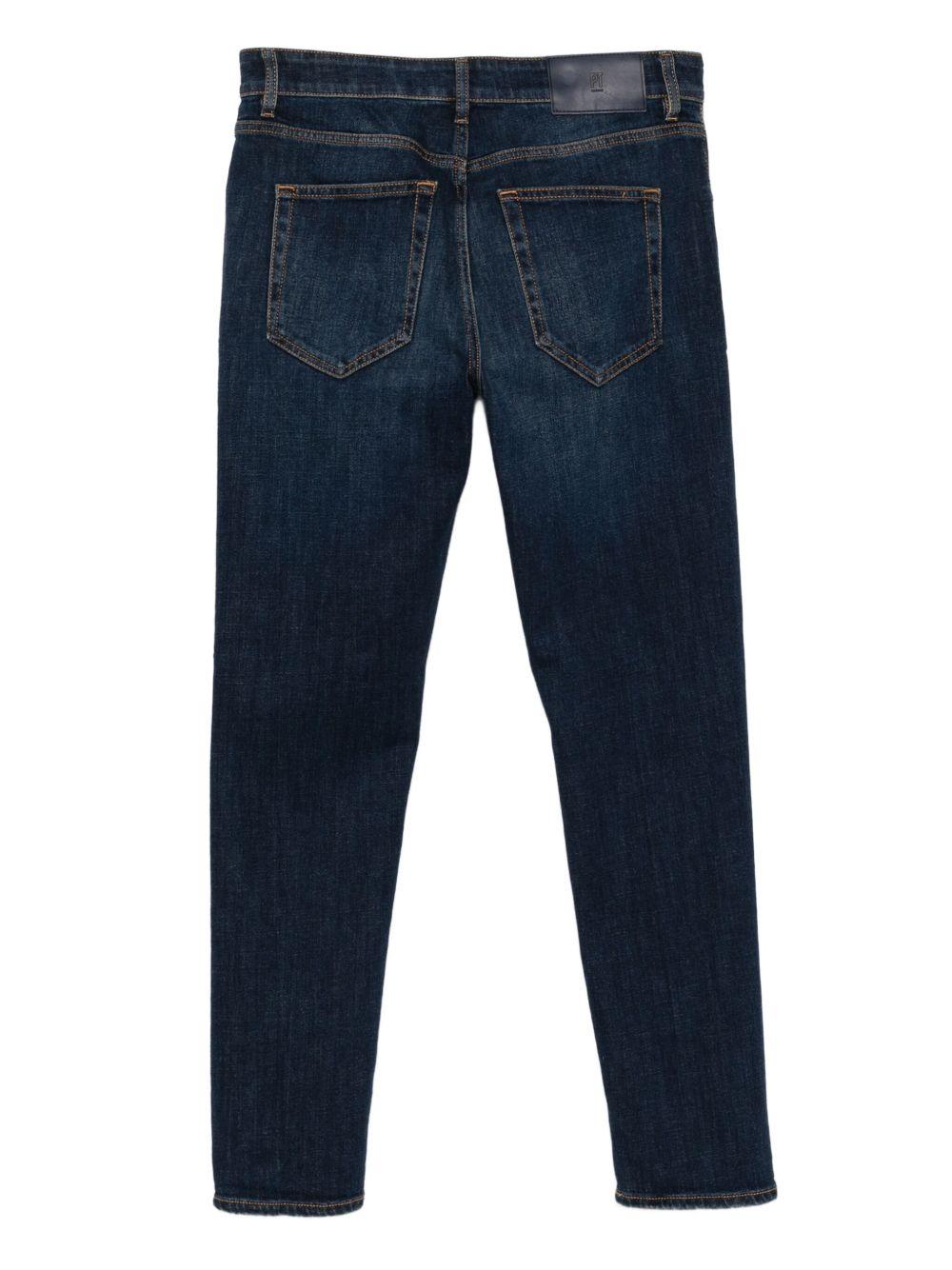 PT TORINO Jeans blu navy in cotone