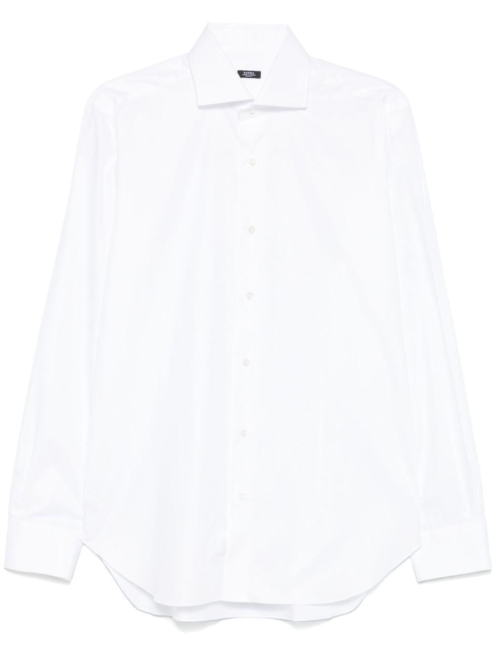 BARBA Camicia in cotone bianco