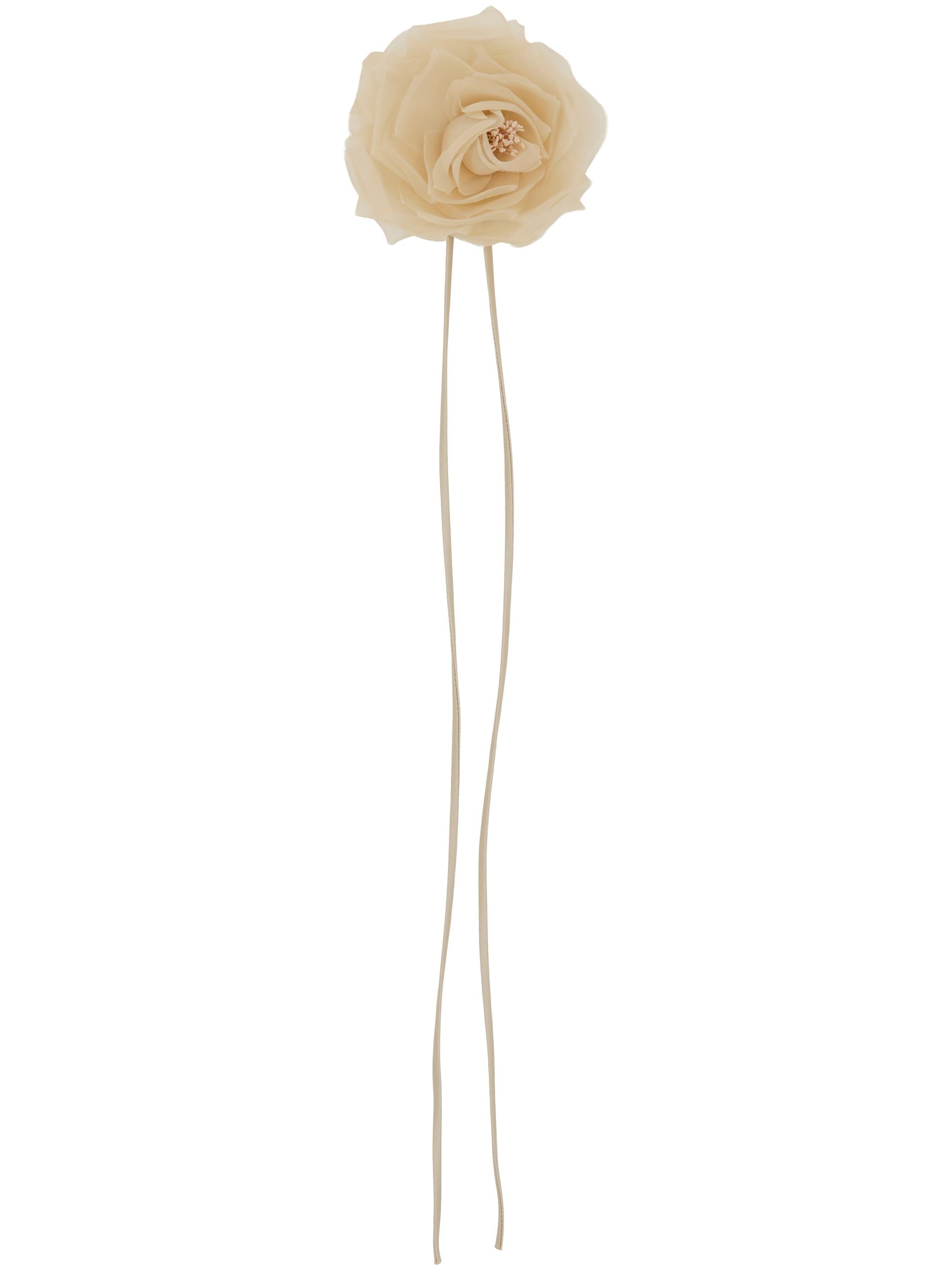 MAX MARA Spilla Mxario in seta con fiore
