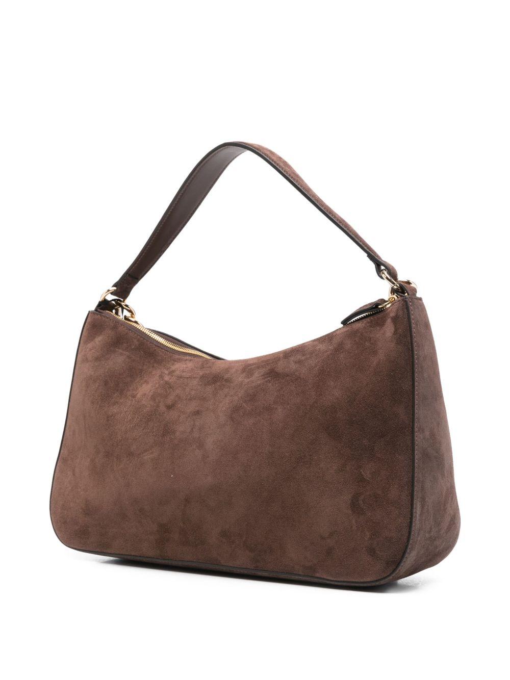 TWINSET Borsa hobo Liliane in pelle scamosciata marrone