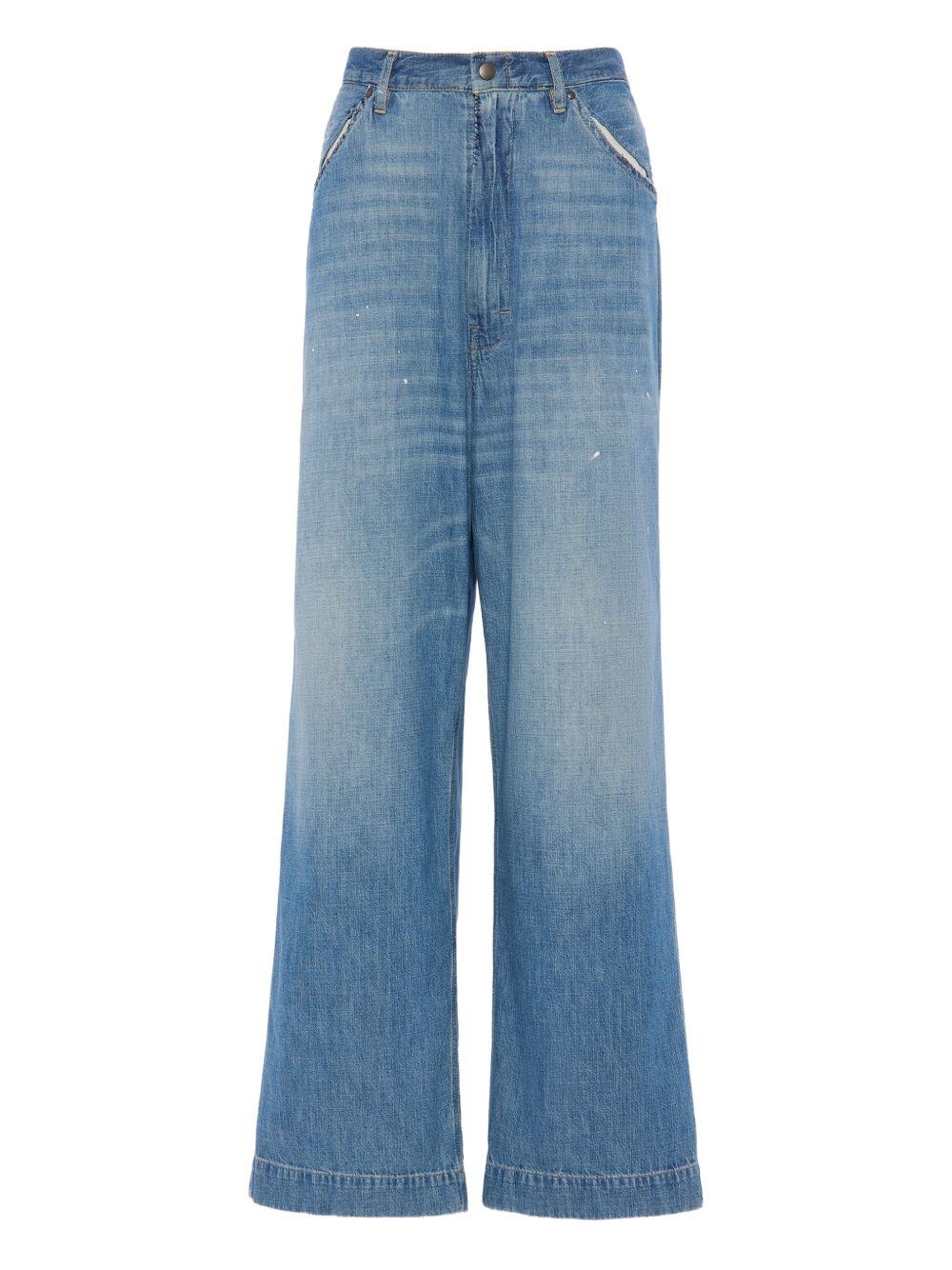 MAISON MARGIELA Jeans blu effetto washed