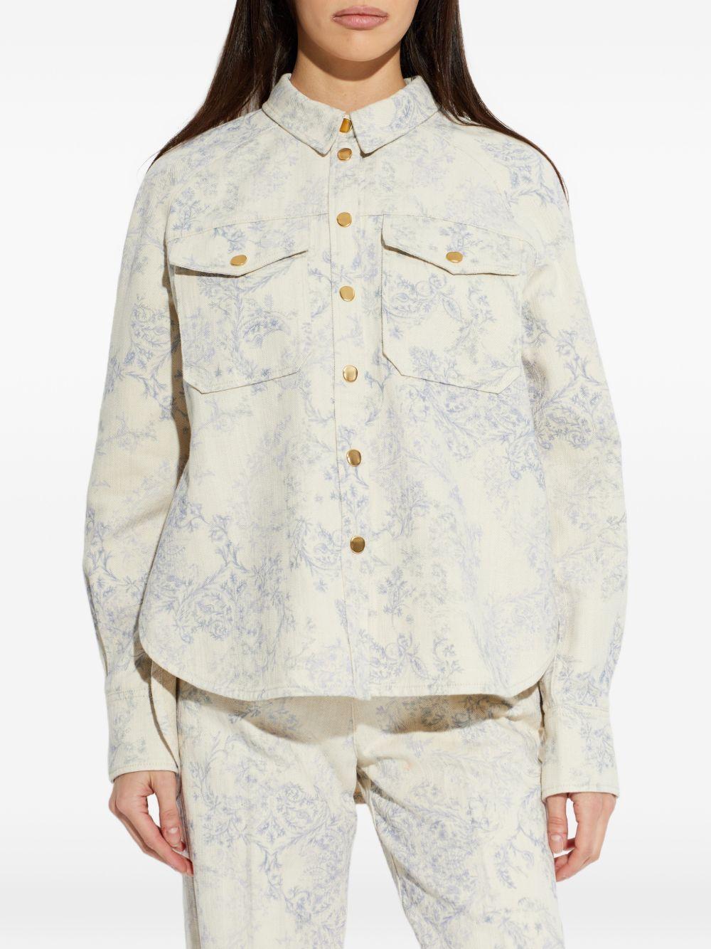 FORTE FORTE Camicia My Shirt con stampa floreale nontiscordardime