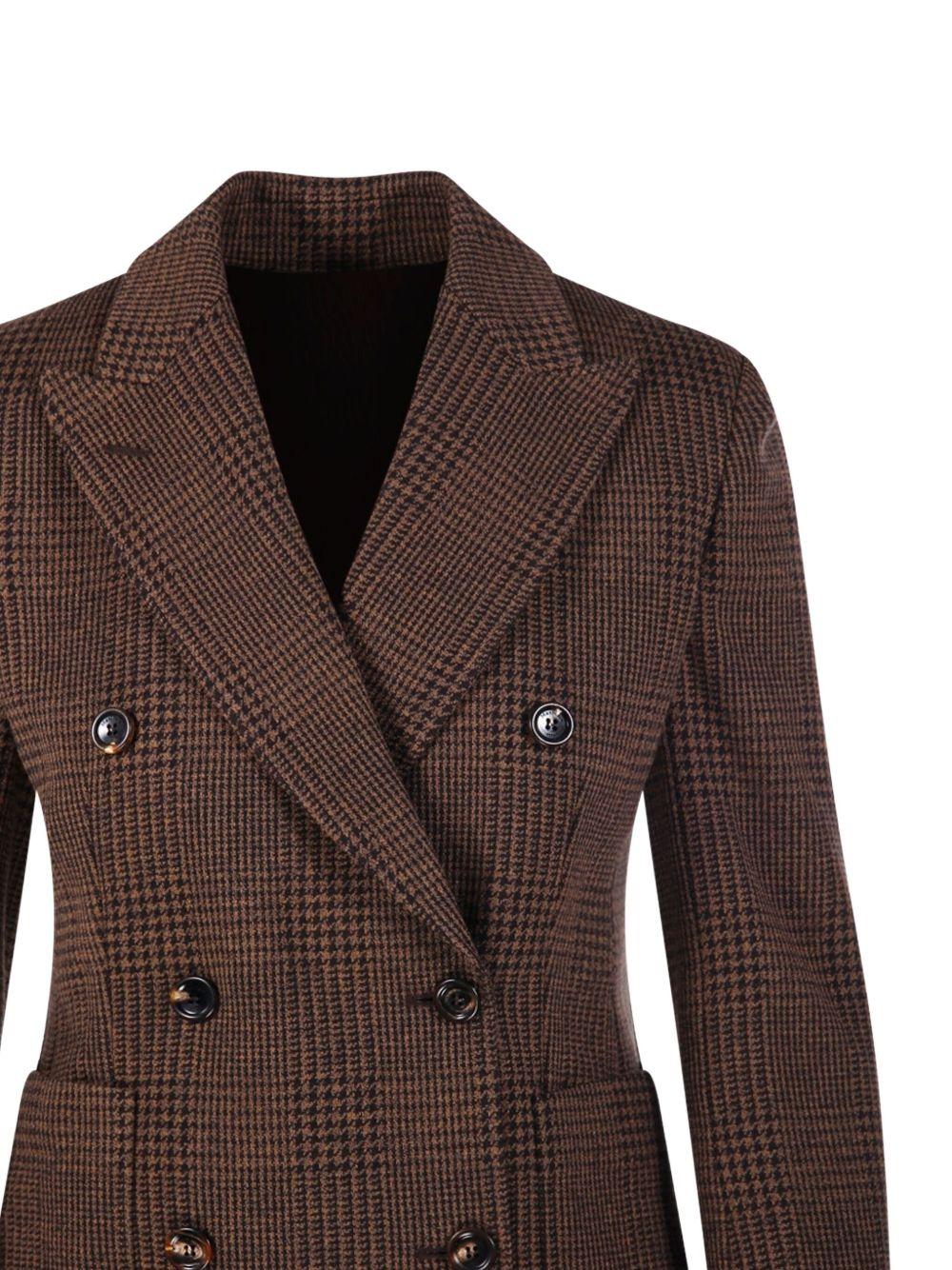 MAX MARA Blazer marrone Zulma doppiopetto