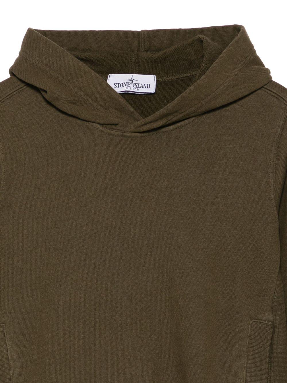 STONE ISLAND Felpa con cappuccio e logo