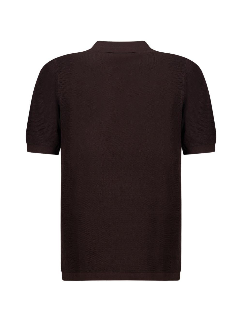 MC2 SAINT BARTH Polo in cotone marrone Sloan