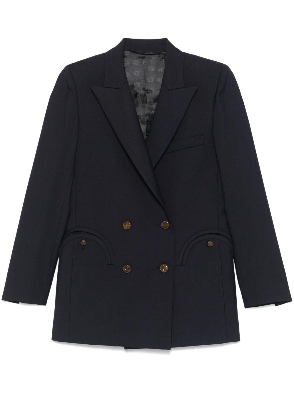 BLAZE Blazer First Class Everyday in lana e mohair blu