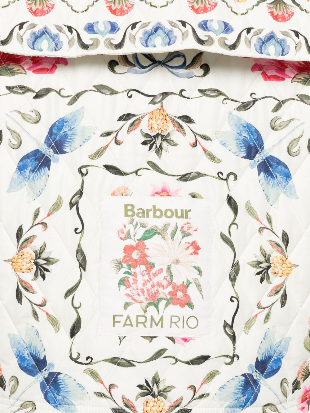 BARBOUR Giacca trapuntata floreale di Barbour x Farm Rio
