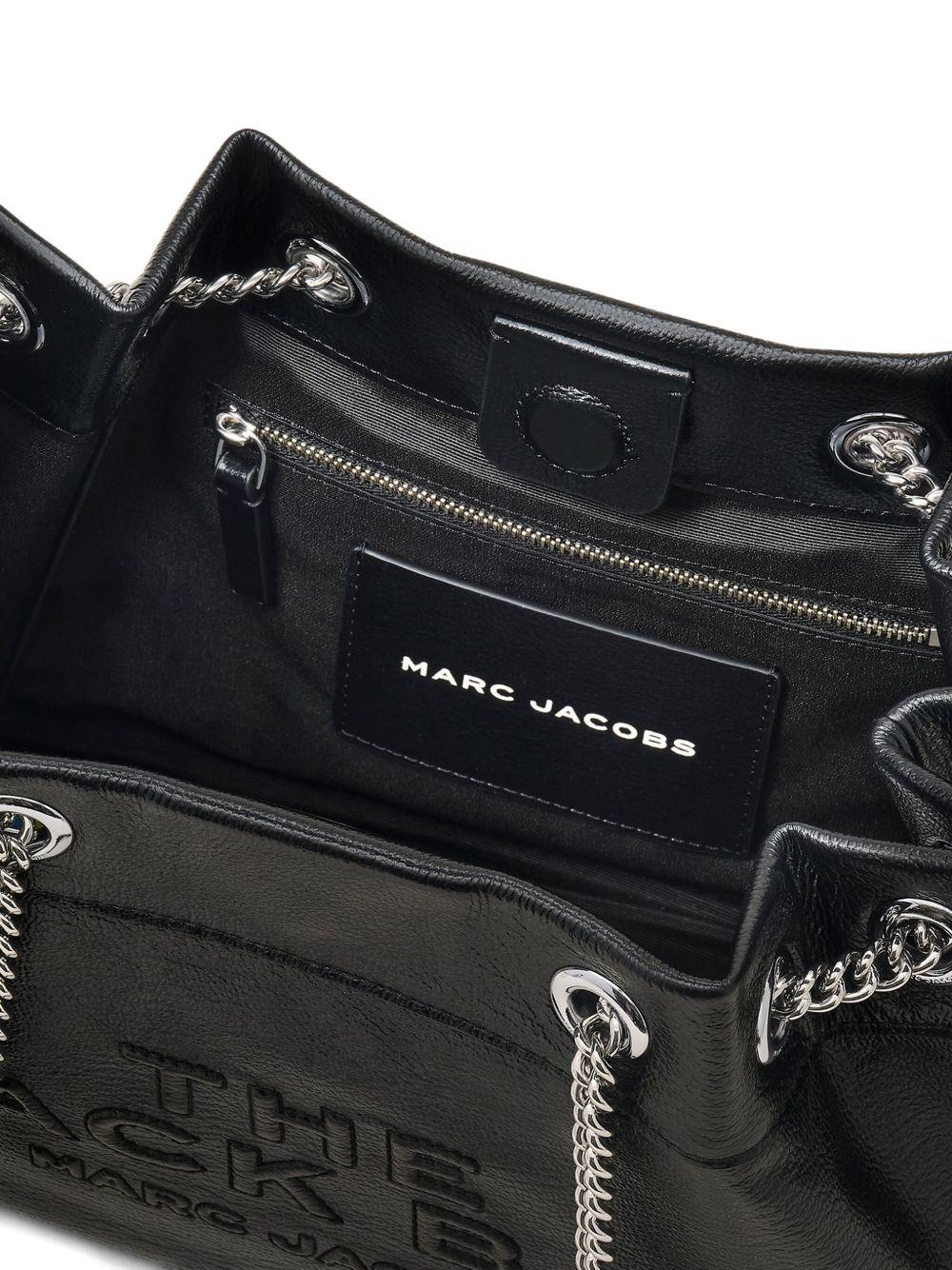 MARC JACOBS Borsa 'The Leather Chain Sack Bag' in pelle nera