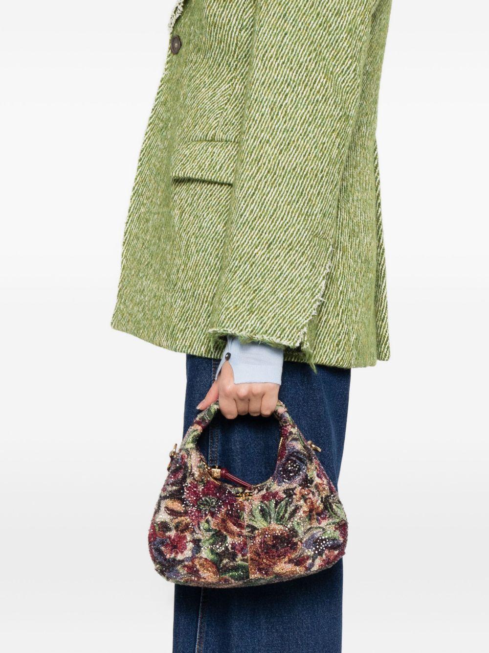 GANNI Borsa hobo Mini Tapestry Strass