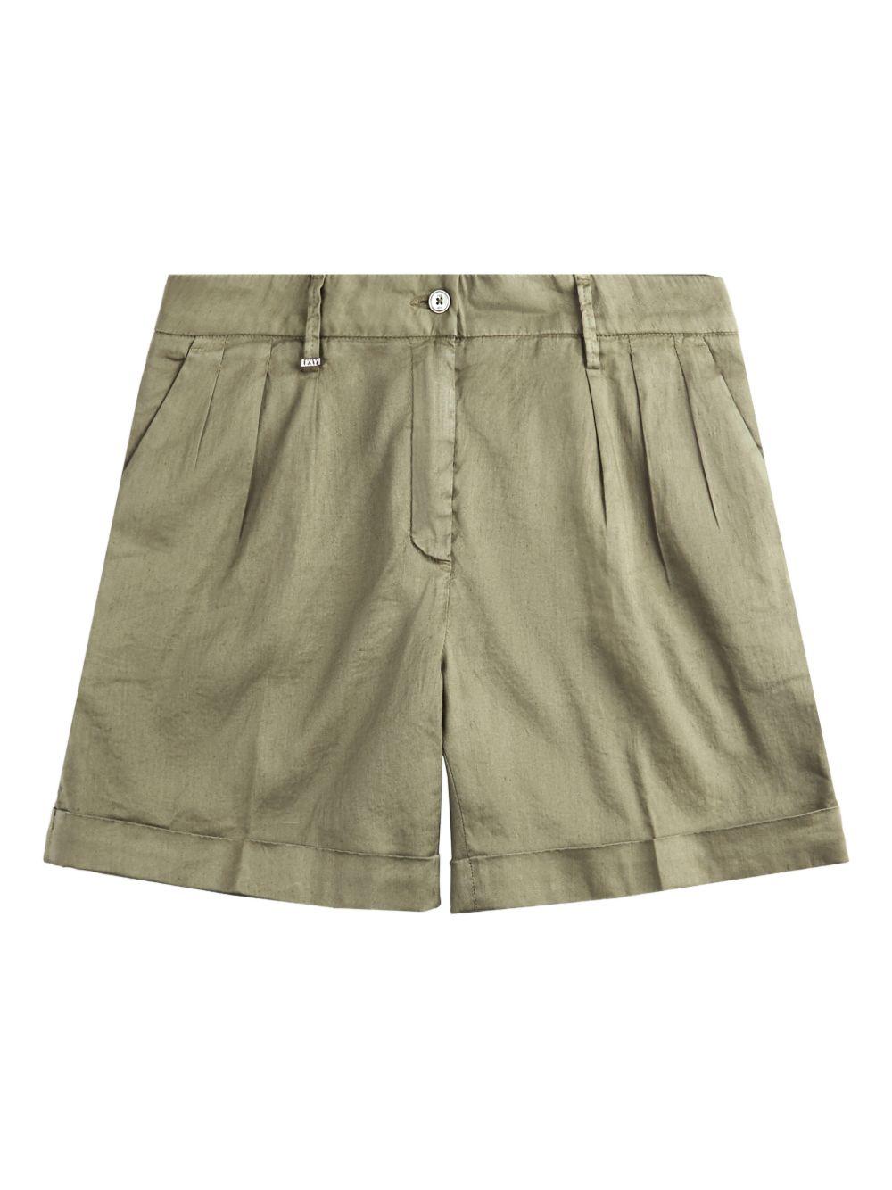 FAY Bermuda regular fit in drill di lino e cotone