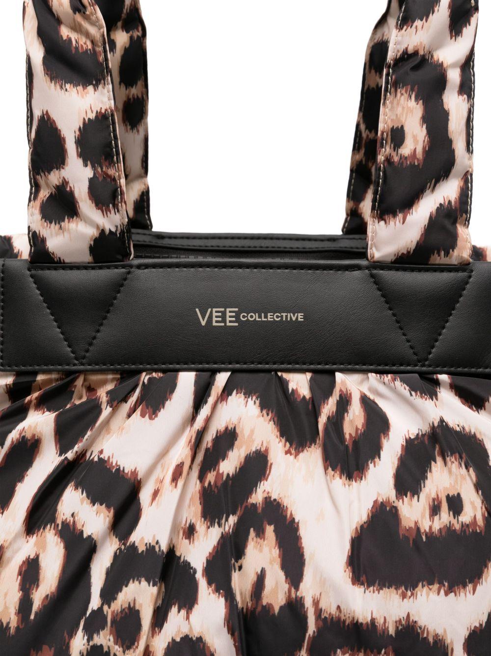 VEE COLLECTIVE Borsa a mano con stampa leopardata