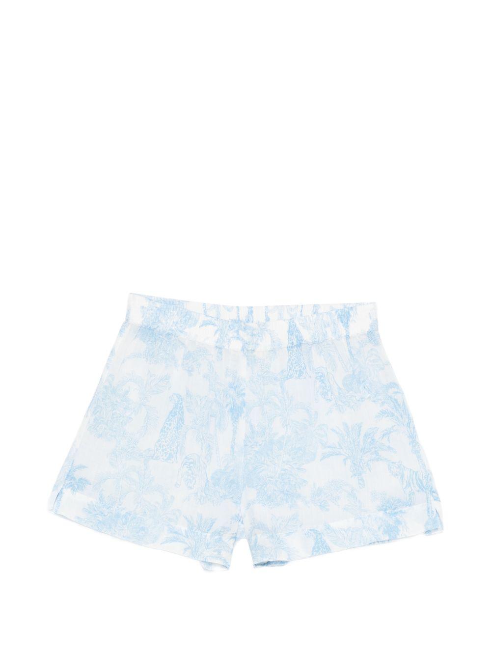 MC2 SAINT BARTH Shorts da mare Meave con stampa grafica tropical