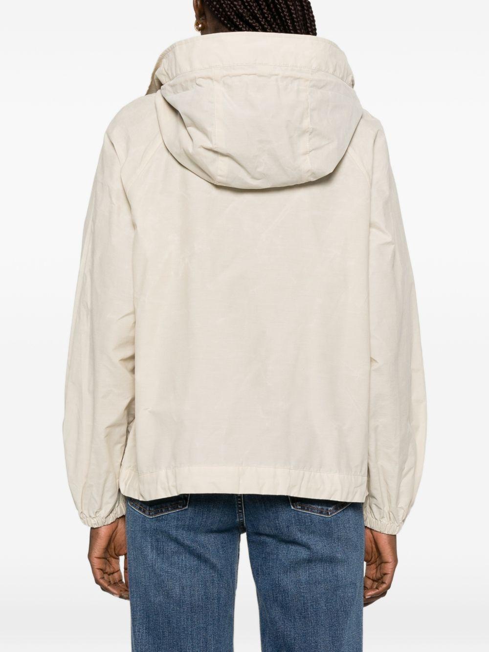 BARBOUR Giacca Hawkridge beige con cappuccio