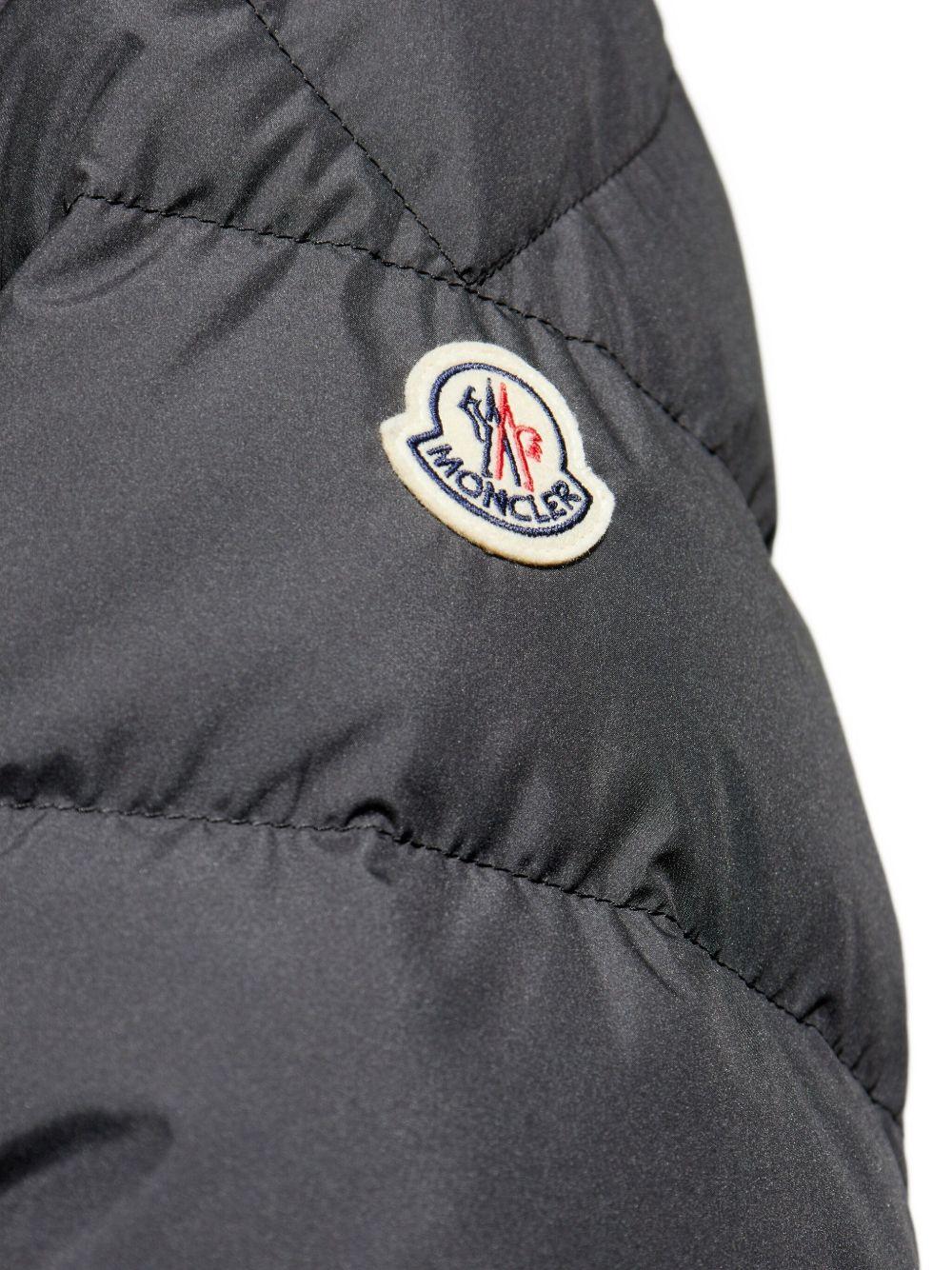MONCLER Piumino corto Baudinet in poliestere con collo alto