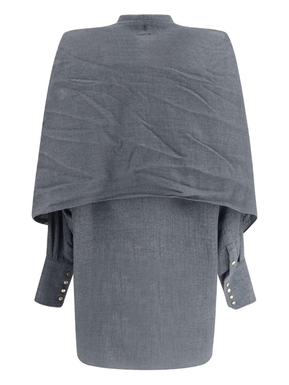 DARKPARK Camicia 'Georgia' in lana grigia