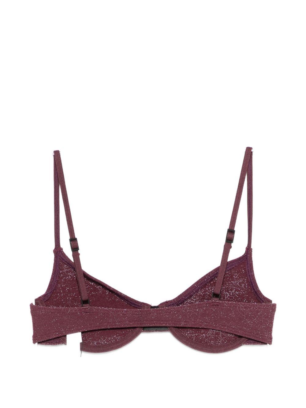 BOND EYE Top bikini Gracie in lurex color bordeaux