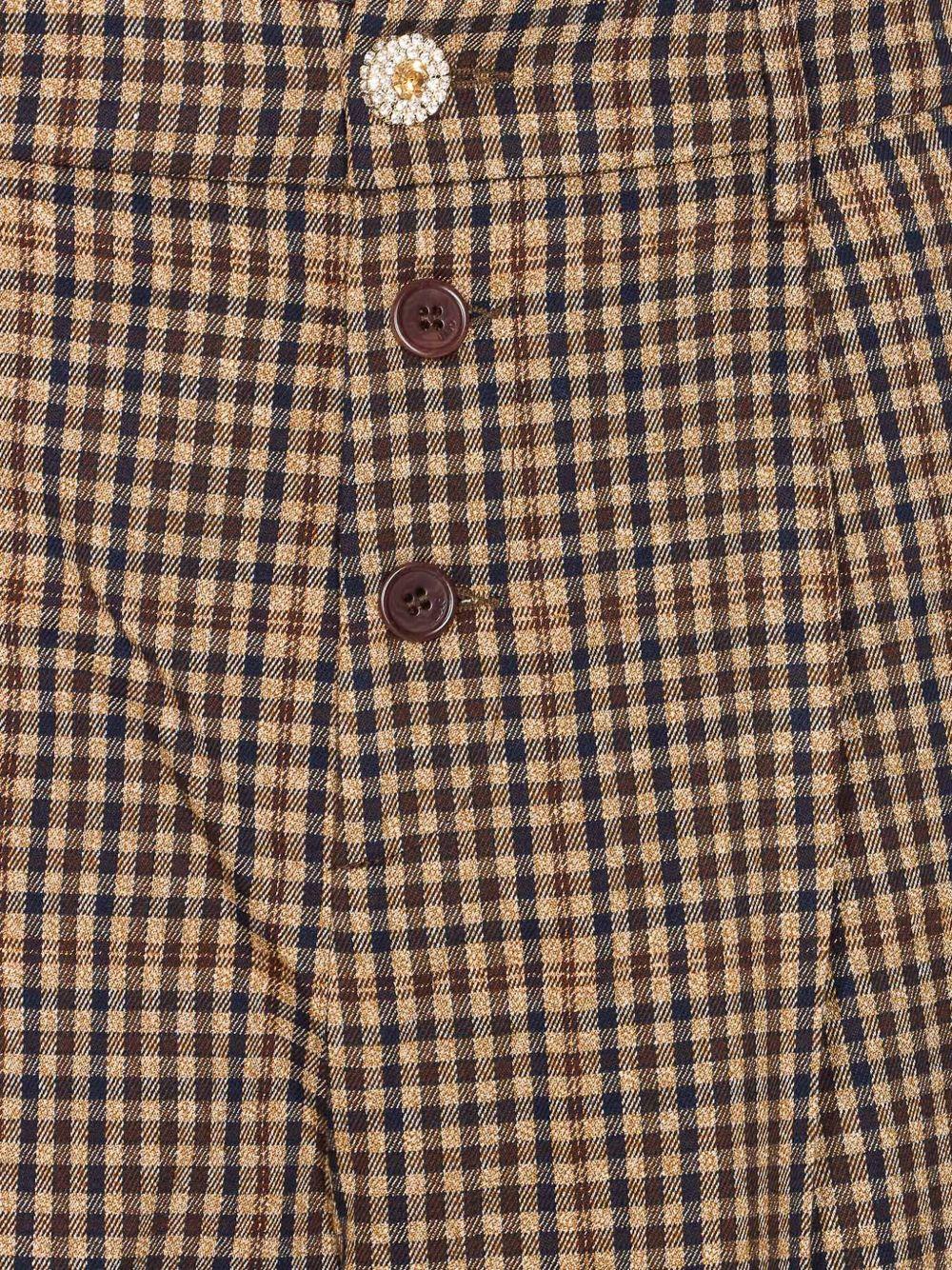 LIUJO Pantaloni con motivo a quadri