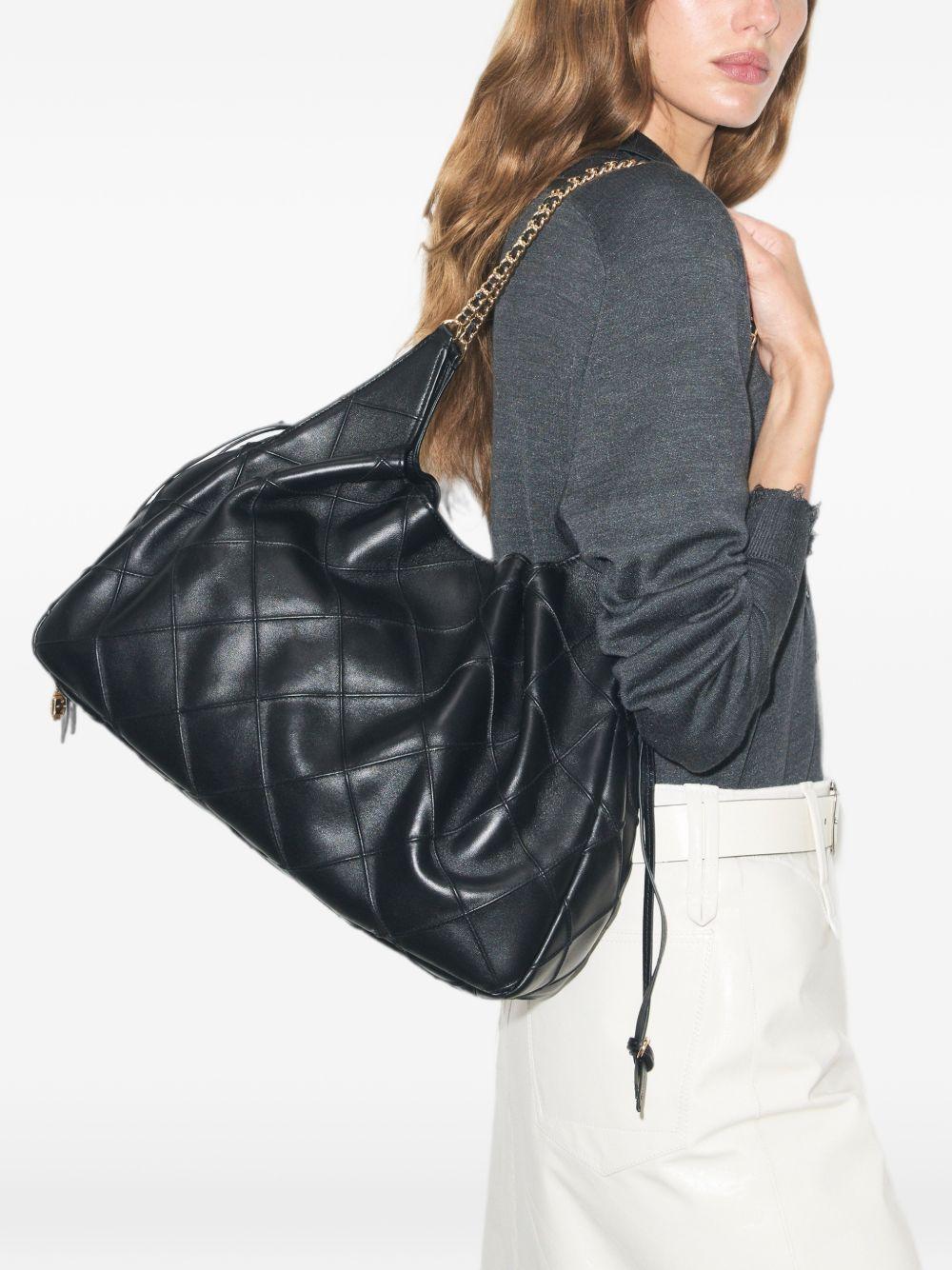 TORY BURCH Borsa shopping Fleming grande in pelle trapuntata con catena intrecciata
