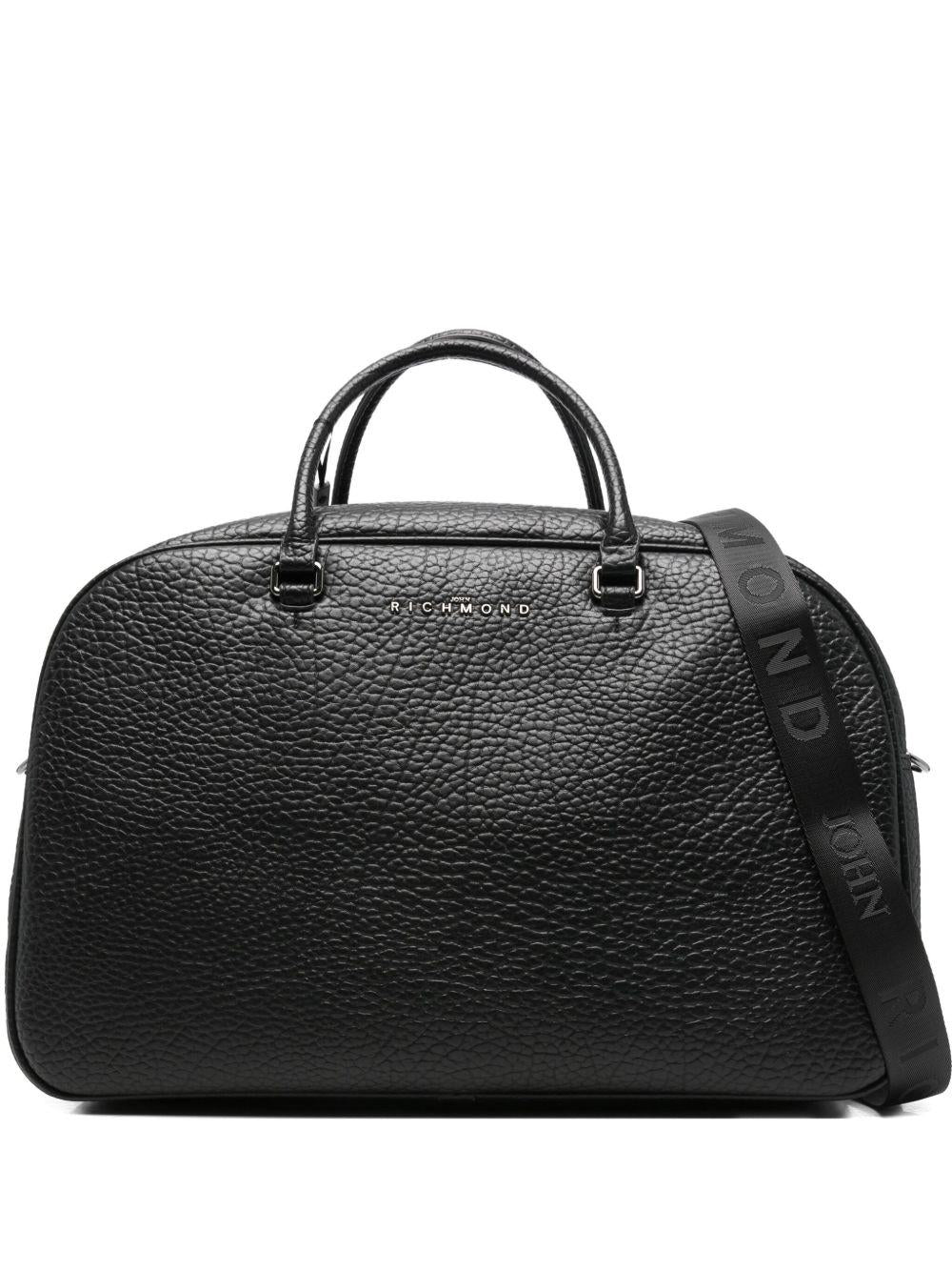 JOHN RICHMOND Borsa nera a mano in ecopelle