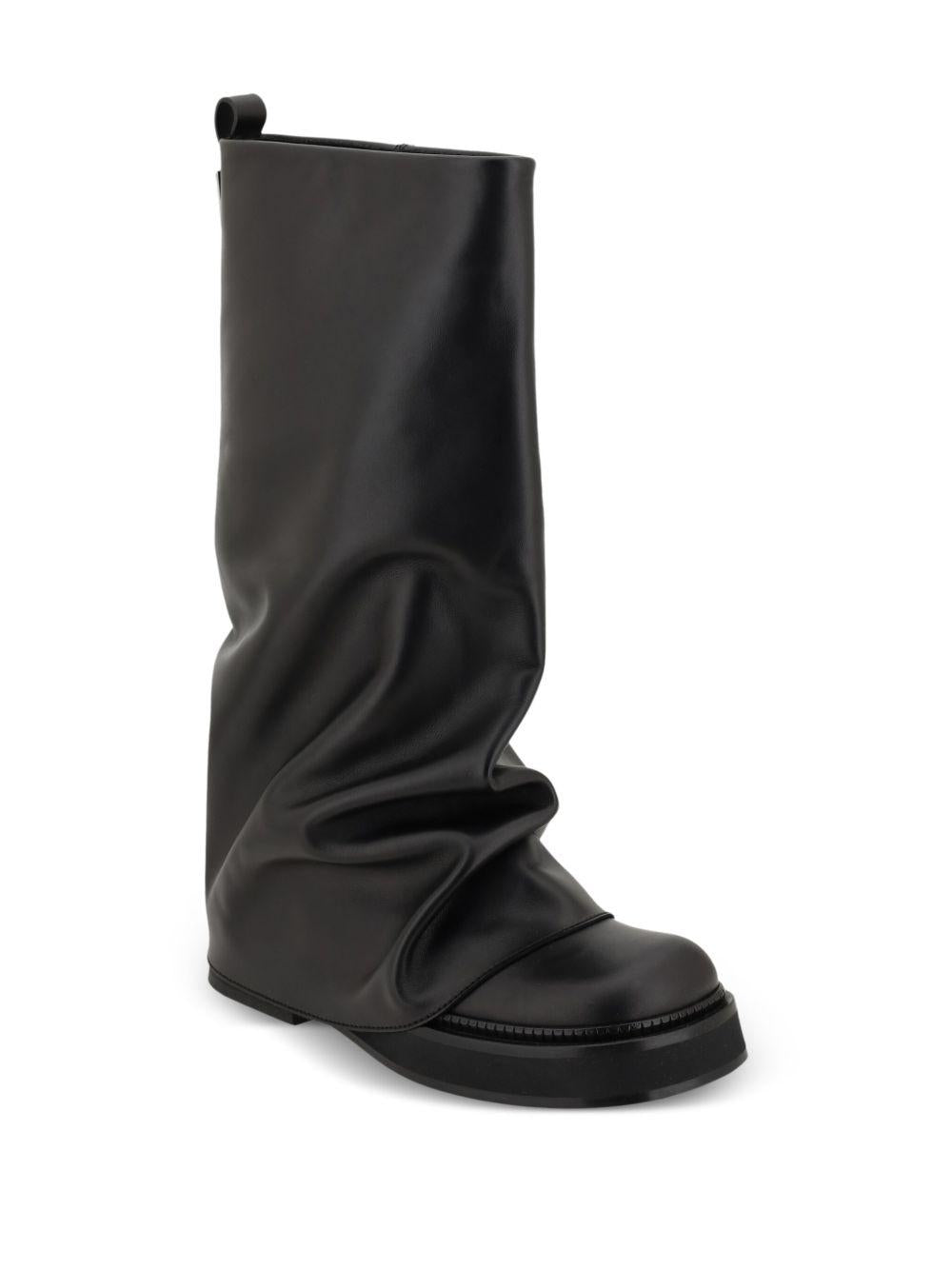 THE ATTICO Stivali combat 'Robin' neri