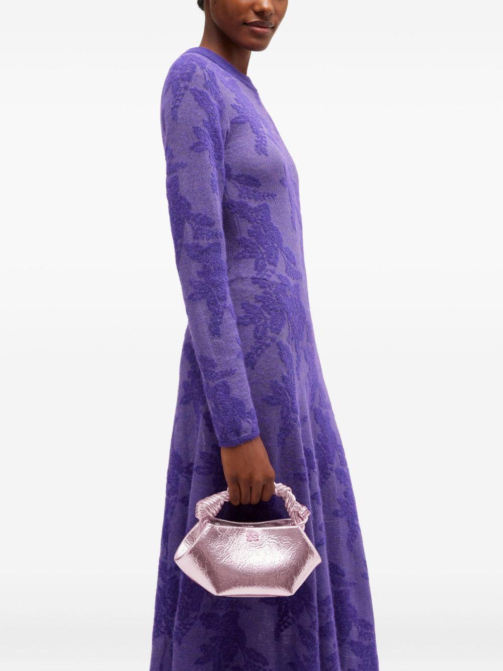 GANNI Borsa Metallic Mini Bou rosa