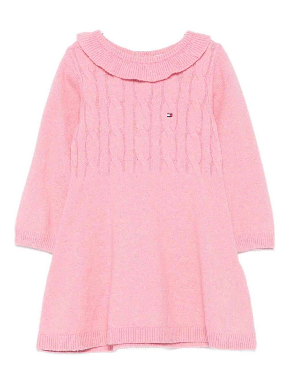 TOMMY HILFIGER Abito in maglia rosa