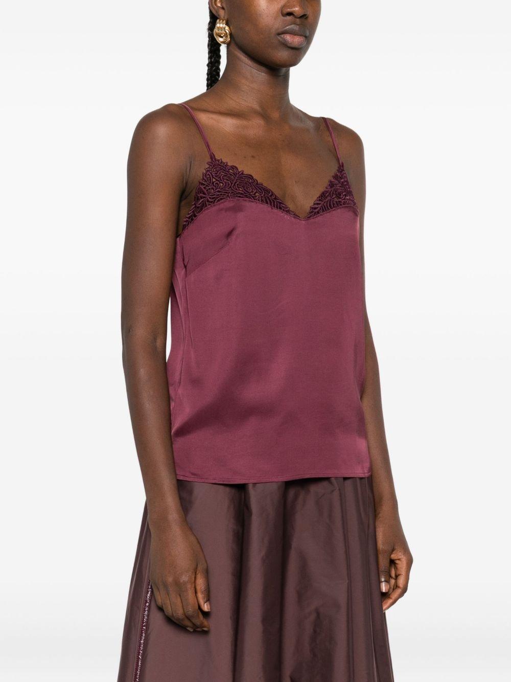 TWINSET Top con pizzo