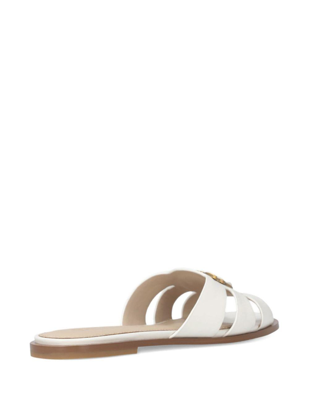 PINKO Eleganti ciabatte in pelle bianca 'Milly'
