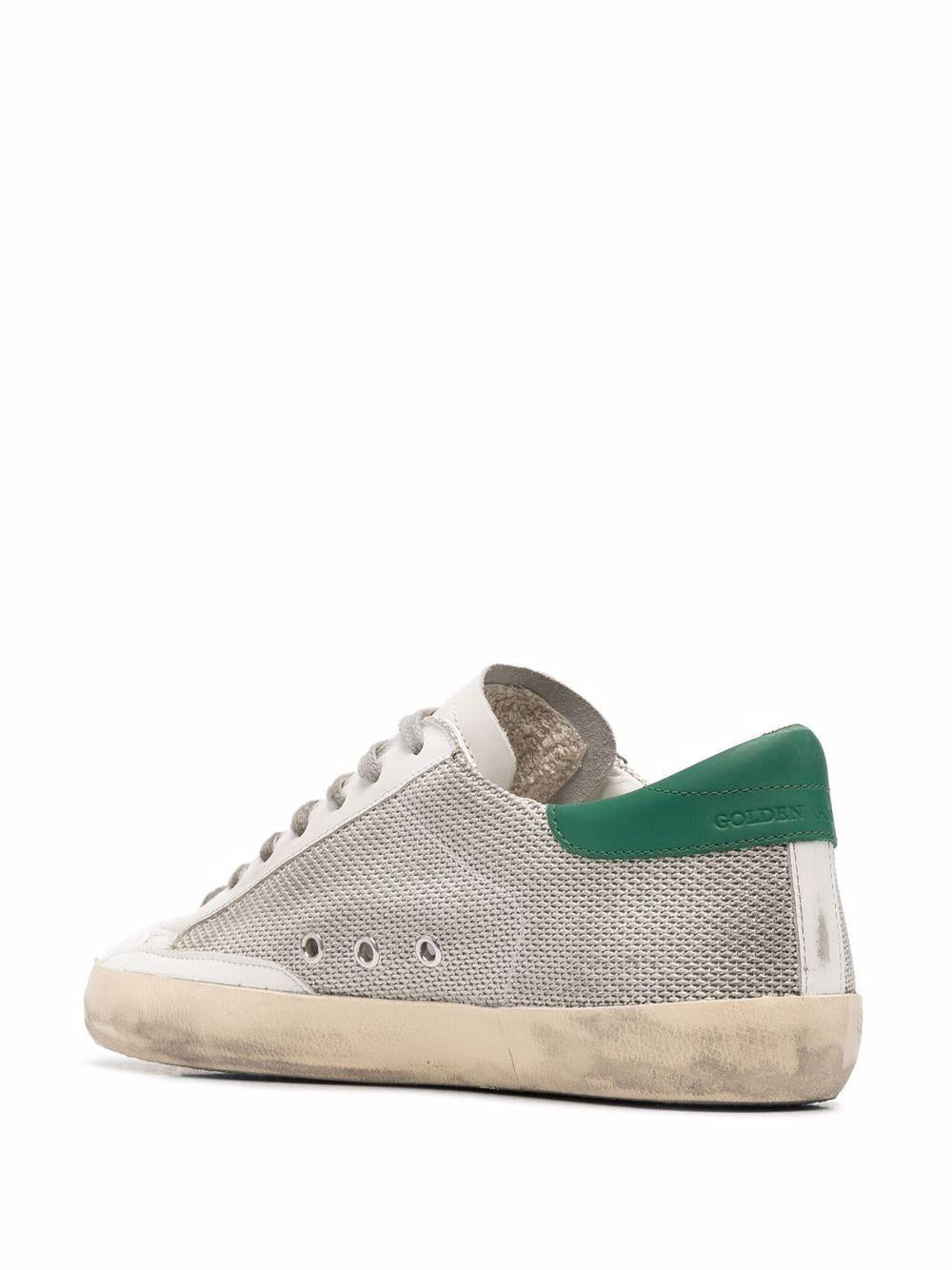 GOLDEN GOOSE Sneakers 'Super-Star' verdi e grigie