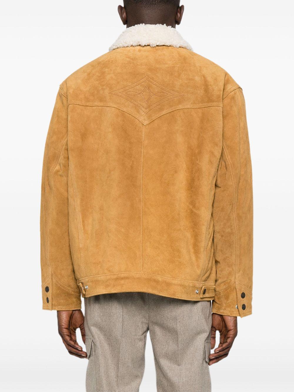 LEVIS Giacca in suede con collo in shearling