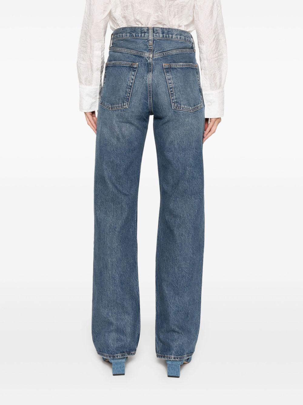 AGOLDE Jeans 'V-Waist Kelly' in denim di cotone blu