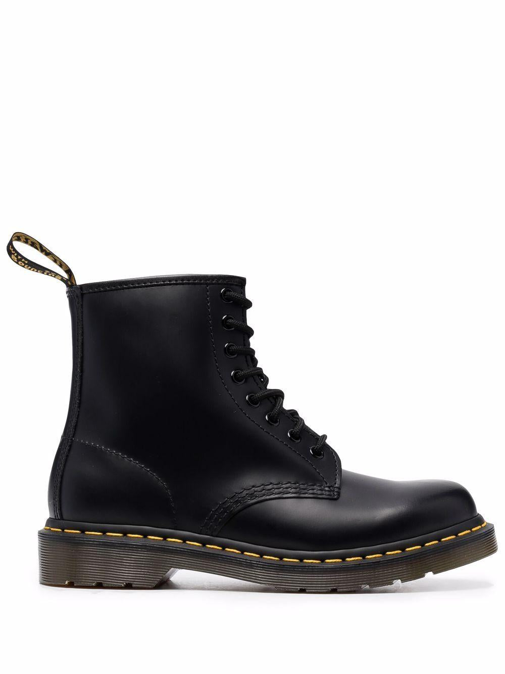 DR MARTENS Anfibi stringati in pelle nera