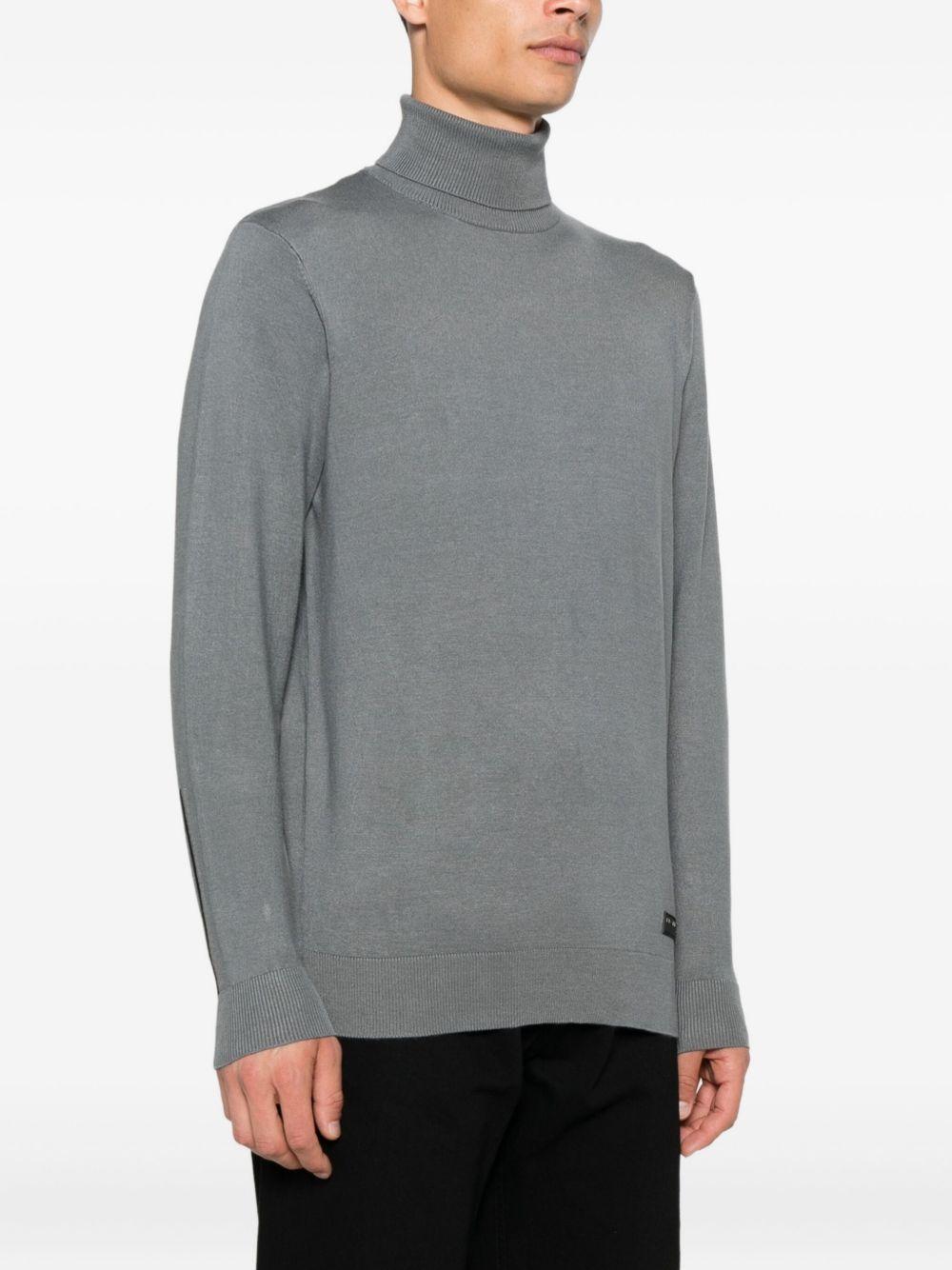 JOHN RICHMOND Maglia grigia a collo alto