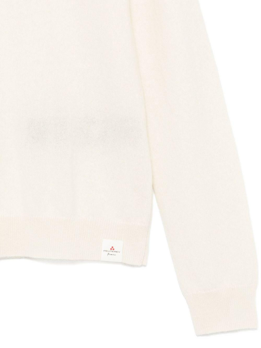 PEUTEREY Maglia 'Semur' in cashmere bianca