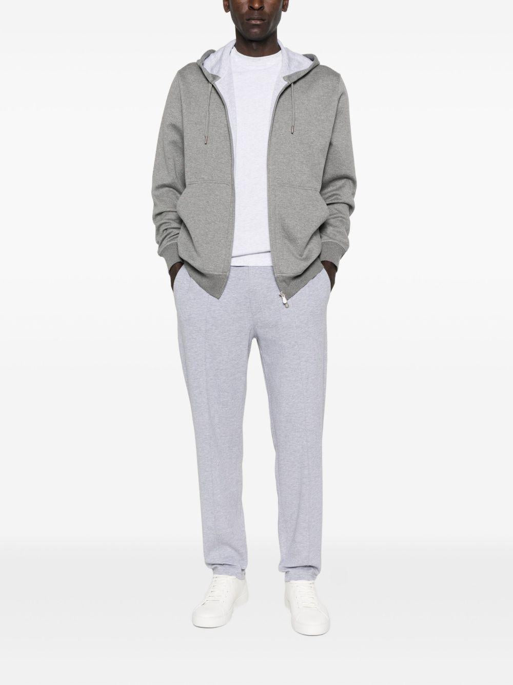 BRUNELLO CUCINELLI Felpa con cappuccio grigio