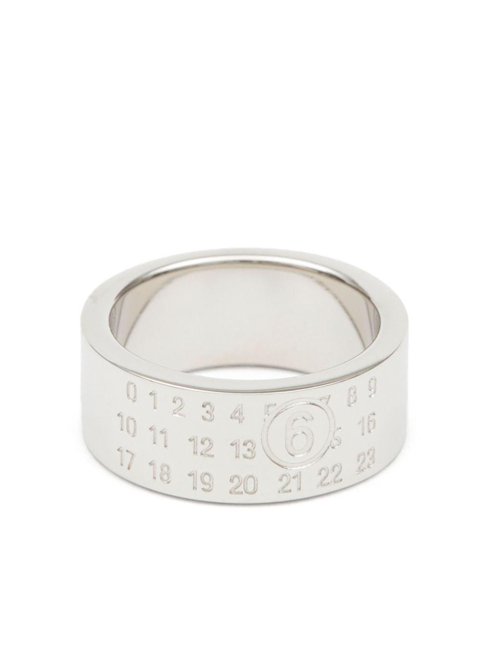 MM6 MAISON MARGIELA Anello argento con incisione